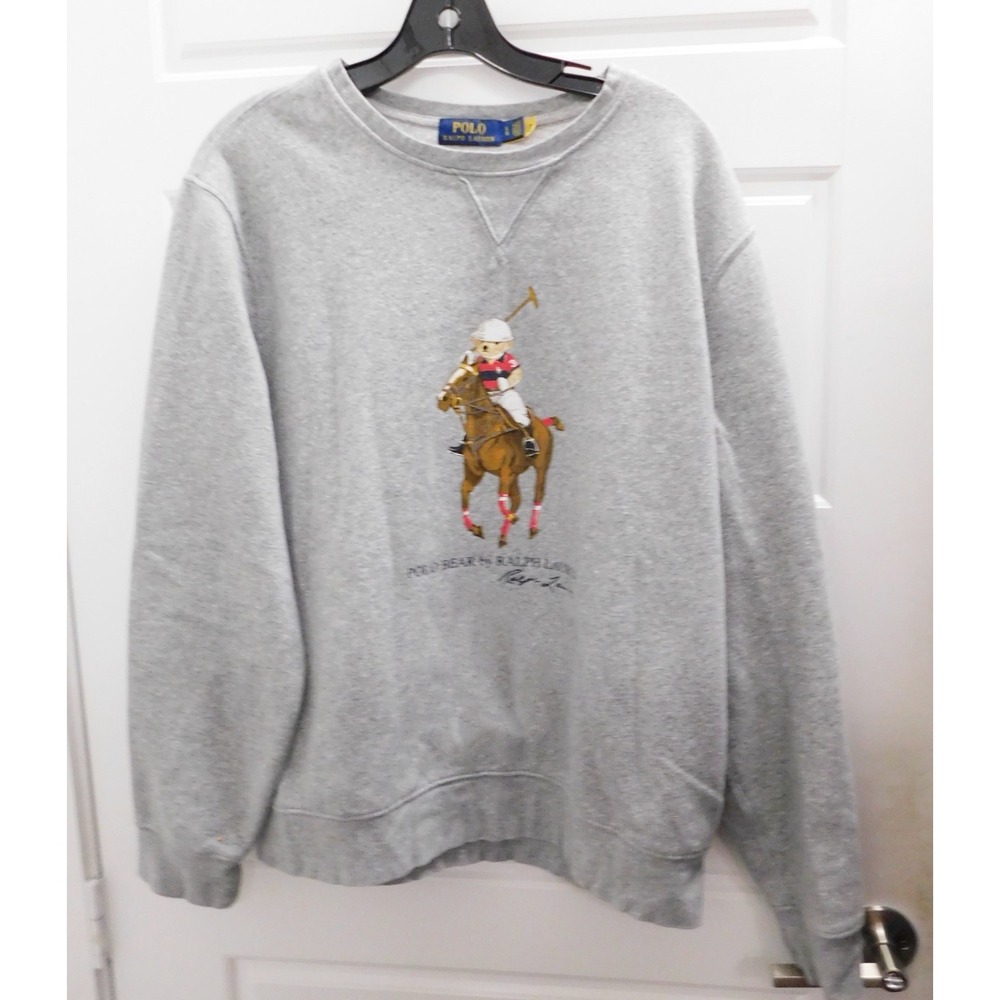 Polo Ralph Lauren Polo Bear Sweatshirt Polo Bear Sweater - Heather Grey sz M